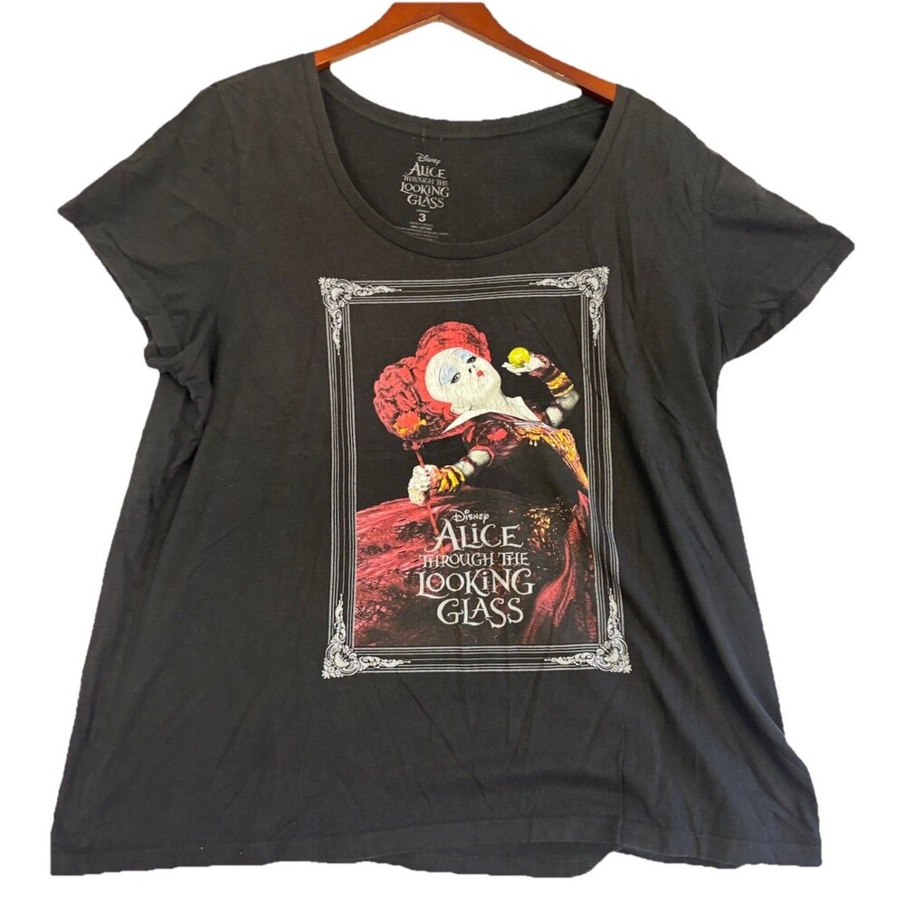 Disney Alice Through the Looking Glass Red Queen Graphic Tee Size 3